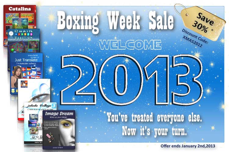 Welcome 2013 - Boxing Week Sale